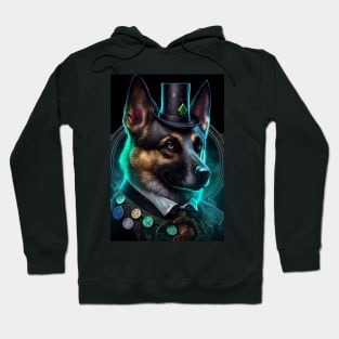 Fantasy German Shepherd Dog AI Art Hoodie